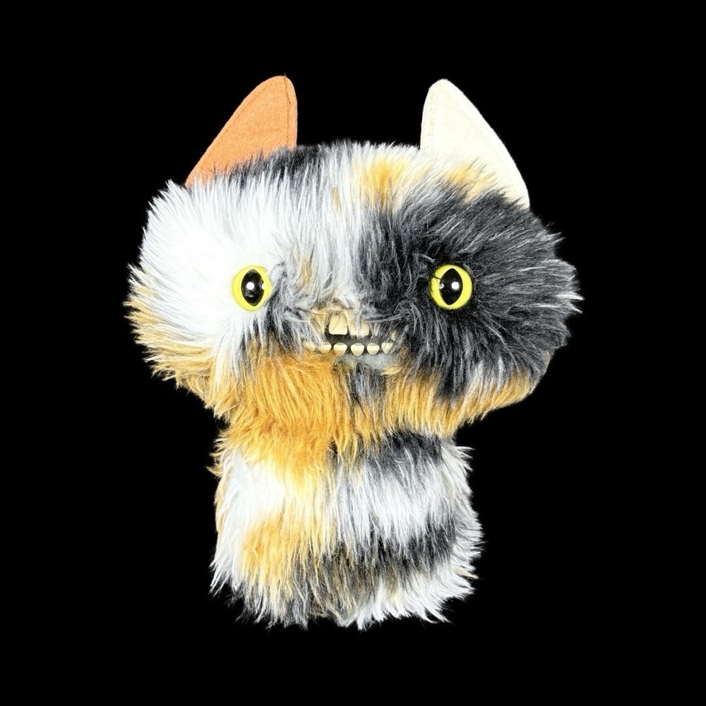 Fuggler Butt Ugly Pets Cheezee Calico Plush Cat 10"